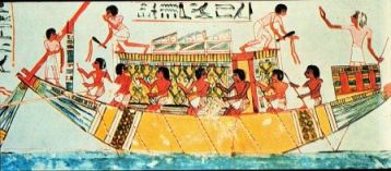 Historia del Antiguo Egipto para niños: barcos y transporte