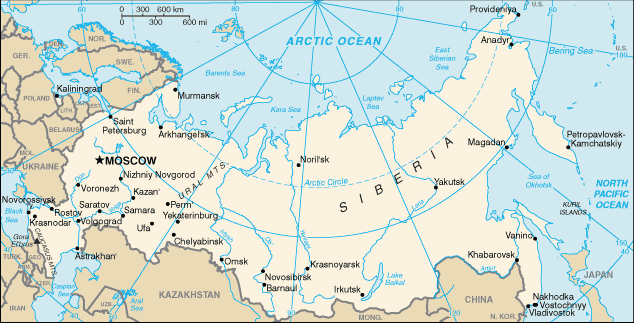Geografía para niños: Rusia