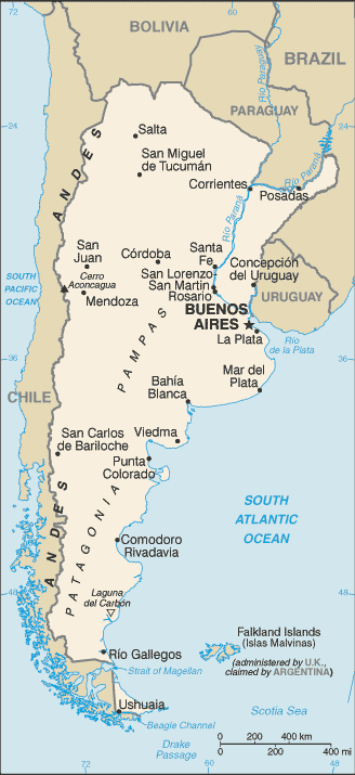 Geografía para niños: Argentina