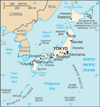 Umeentzako Geografia: Japonia