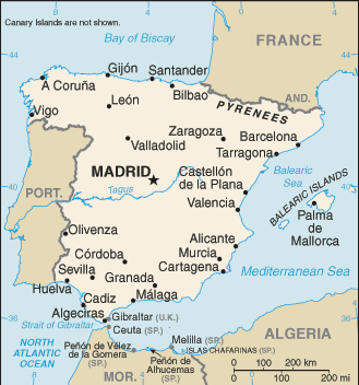 Geografie für Kinder: Spanien