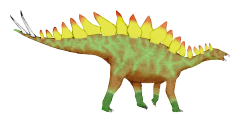 Animales: Dinosaurio estegosaurio
