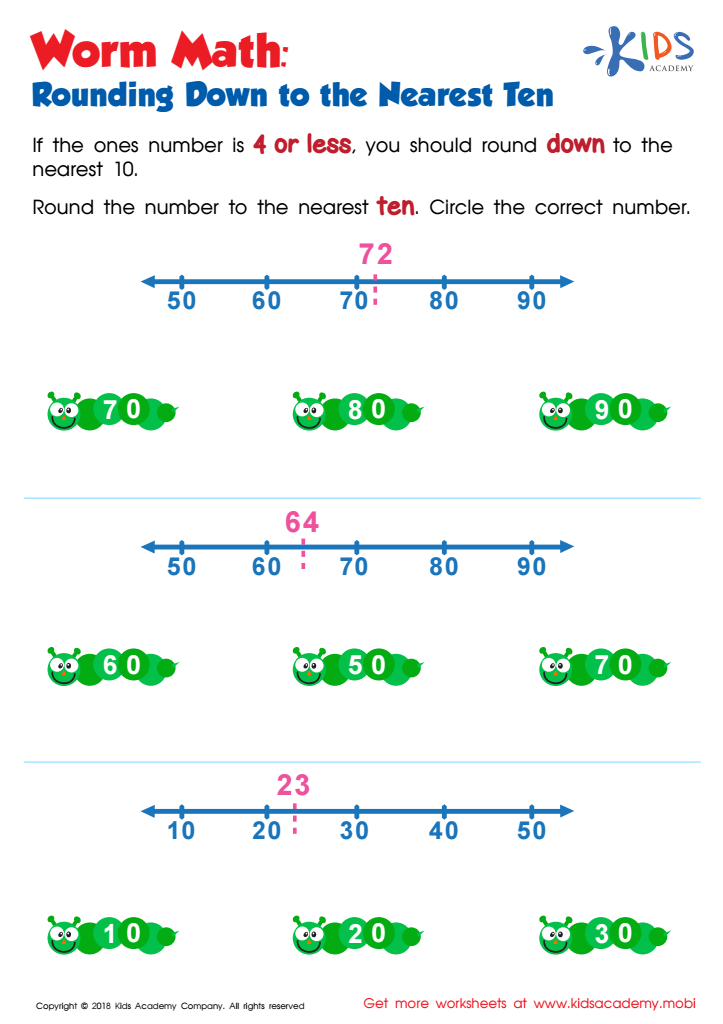 საბავშვო მათემატიკა: რიცხვების დამრგვალება